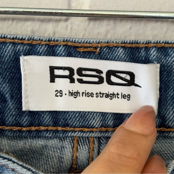 RSQ High rise Straight leg button fly Size 29 - Picture 7 of 11